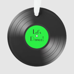 Record Album Let's Dance Novelty Ornament