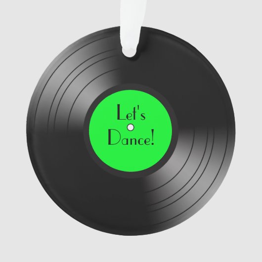 Record Album Let's Dance Novelty Ornament (voorkant)