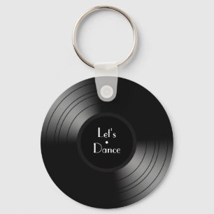 Record Album Let's Dance Novelty Sleutelhanger