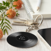 Record Album Let's Dance Novelty Sleutelhanger (Zijkant)