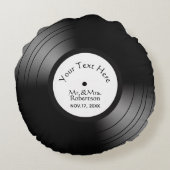 Record Album Namen Datum huwelijk Rond Kussen (Achterkant)