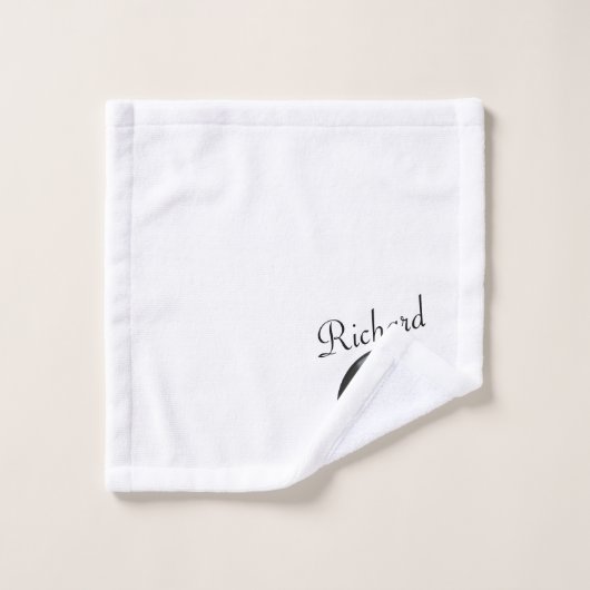 Record Album Personalized Let's Dance Bad Handdoek (Wasdoekje)