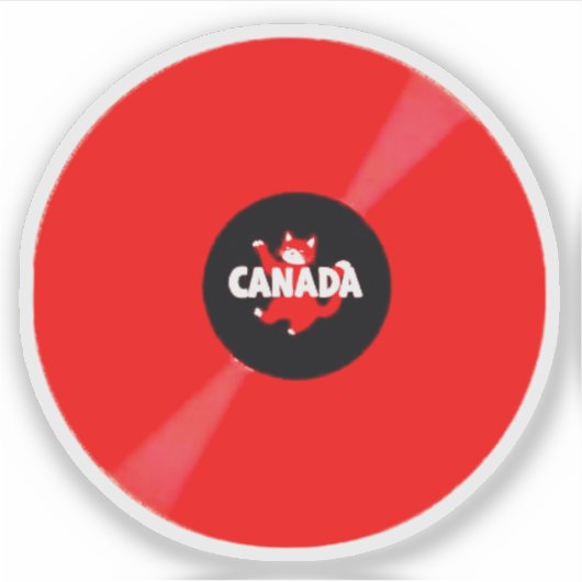 RECORD ALBUM RED STICKER (Voorkant)