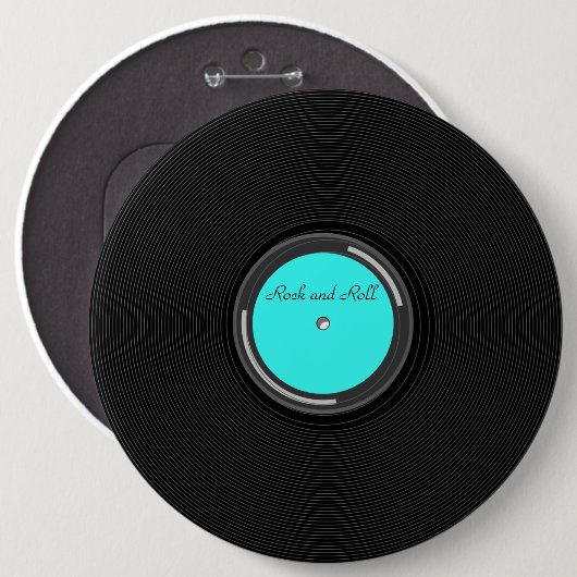 Record Album Ronde Button 6,0 Cm (Voorkant /achterkant)