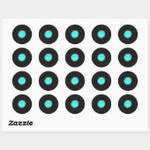 Record Album Ronde Sticker (Vel)