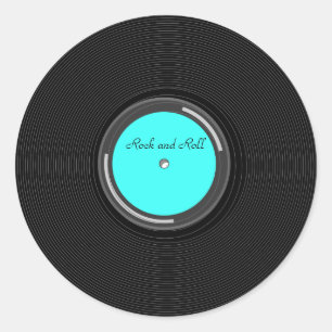 Record Album Ronde Sticker