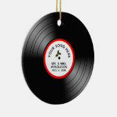 Record Album Speciaal Kerstfeest Keramisch Ornament (Rechts)