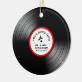 Record Album Speciaal Kerstfeest Keramisch Ornament (Links)