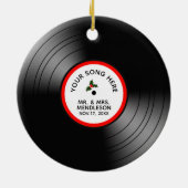 Record Album Speciaal Kerstfeest Keramisch Ornament (Achterkant)