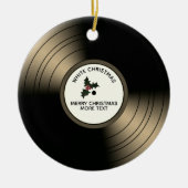 Record Album Speciaal kerstkerstbrons Tint Keramisch Ornament (Voorkant)