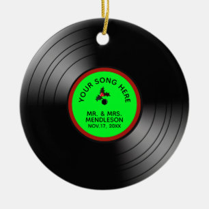 Record Album Speciaal Kerstmis 2 Keramisch Ornament