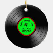 Record Album Speciaal Kerstmis 2 Keramisch Ornament (Achterkant)