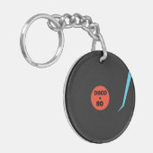 Record Bord Sleutelhanger Gift Disco Music Party (Voorkant Links)