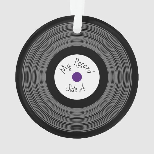 Record Design Banner Ornament (achterkant)