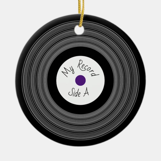 Record Design Banner Ornament (Voorkant)