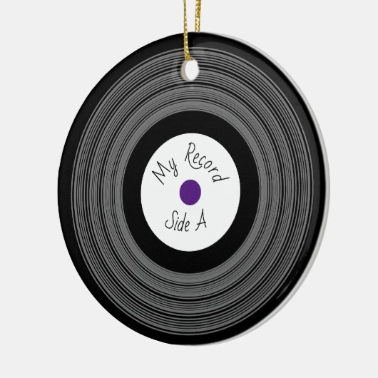 Record Design Banner Ornament (Links)