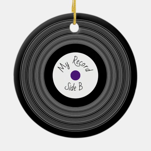 Record Design Banner Ornament (Achterkant)
