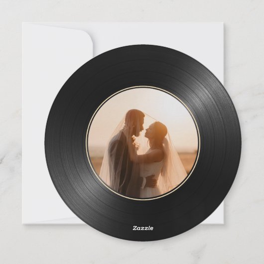 record foto Opslaan van de datumuitnodiging Feestdagenkaart (Achterkant)