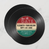  record foto Opslaan van de datumuitnodiging Feestdagenkaart (Voorkant / Achterkant)