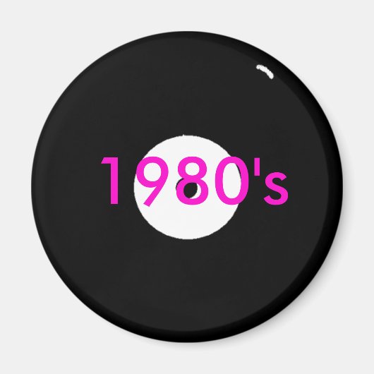 Record, jaren 80 magneet (Voorkant)