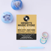 Record Logo, Music Store Adverteren brochure (Enkel)