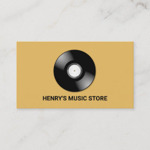 Record Logo, Music Store Visitekaartje