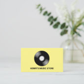 Record Logo, muziekwinkel Visitekaartje (Staand voorkant)