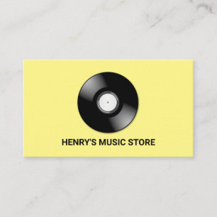 Record Logo, muziekwinkel Visitekaartje