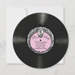 Record Love Song Valentijn Feestdagenkaart