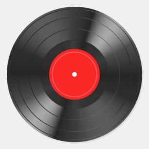 Record_LP Ronde Sticker