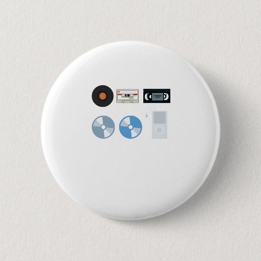 Record naar MP3-ontwerp Ronde Button 5,7 Cm (Voorkant)