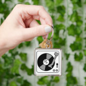 Record Platenspeler Sleutelhanger (Hand)
