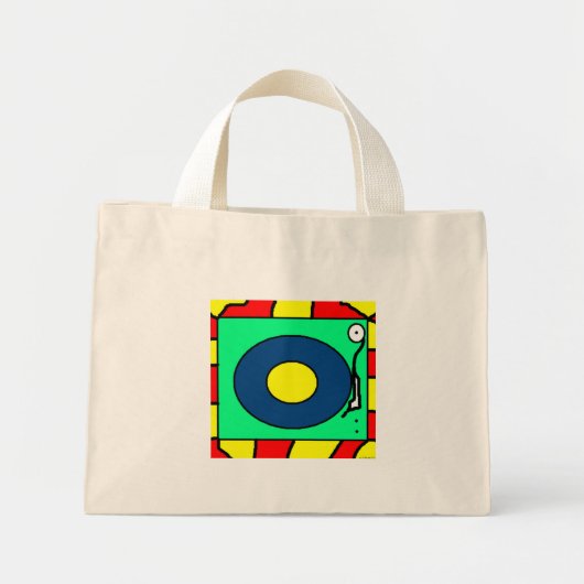 Record Player Bag Mini Tote Bag (Voorkant)
