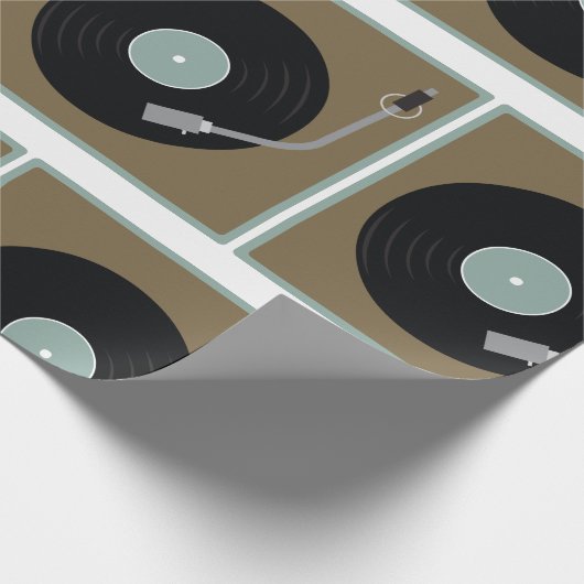 Record Player Cadeaupapier (Hoek)