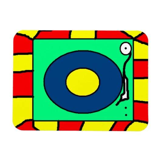 Record Player-magneet Magneet (Horizontaal)