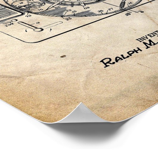 Record Player-patent Poster (Hoek)