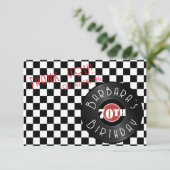 Record Player Rock N Roll Themed Birthday Party Bedankkaart (Staand voorkant)