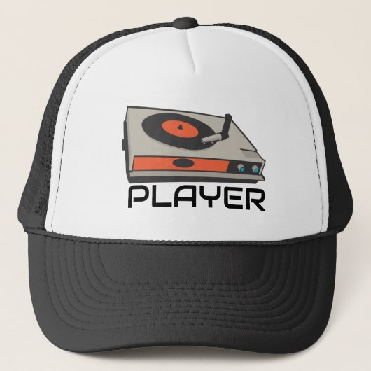Record Player Trucker Pet (Voorkant)