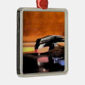 Record Player-versiering Metalen Ornament (Rechts)