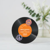  record retro 50th Birthday Kaart (Staand voorkant)