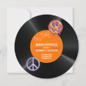  record retro 50th Birthday Kaart (Voorkant)