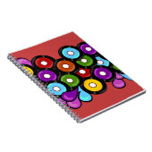 Record Romp Leuke Muziek Patroon Kunst Notitieboek (Rechterzijde)