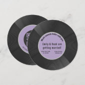 Record Save the Date Uitnodiging (Voorkant / Achterkant)
