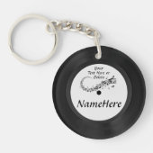 Record Sleutelhanger, gepersonaliseerde geschenken Sleutelhanger (Voorkant)