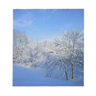 Record sneeuw in Louisville, Kentucky. Notitieblok