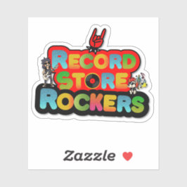 Record Store Team Logo Sticker