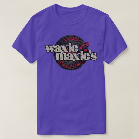 Record Store Waxie Maxies Records Tapes 1938 T-shirt (Design voorkant)