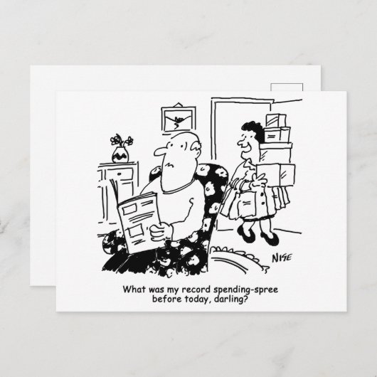 Record uitgaven-Spree Grappig Briefkaart (Voorkant / Achterkant)