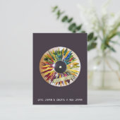 Record van artistieke foto van Leaves SAVE JAPAN Briefkaart (Staand voorkant)