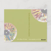 Record van artistieke foto van Leaves SAVE JAPAN Briefkaart (Achterkant)